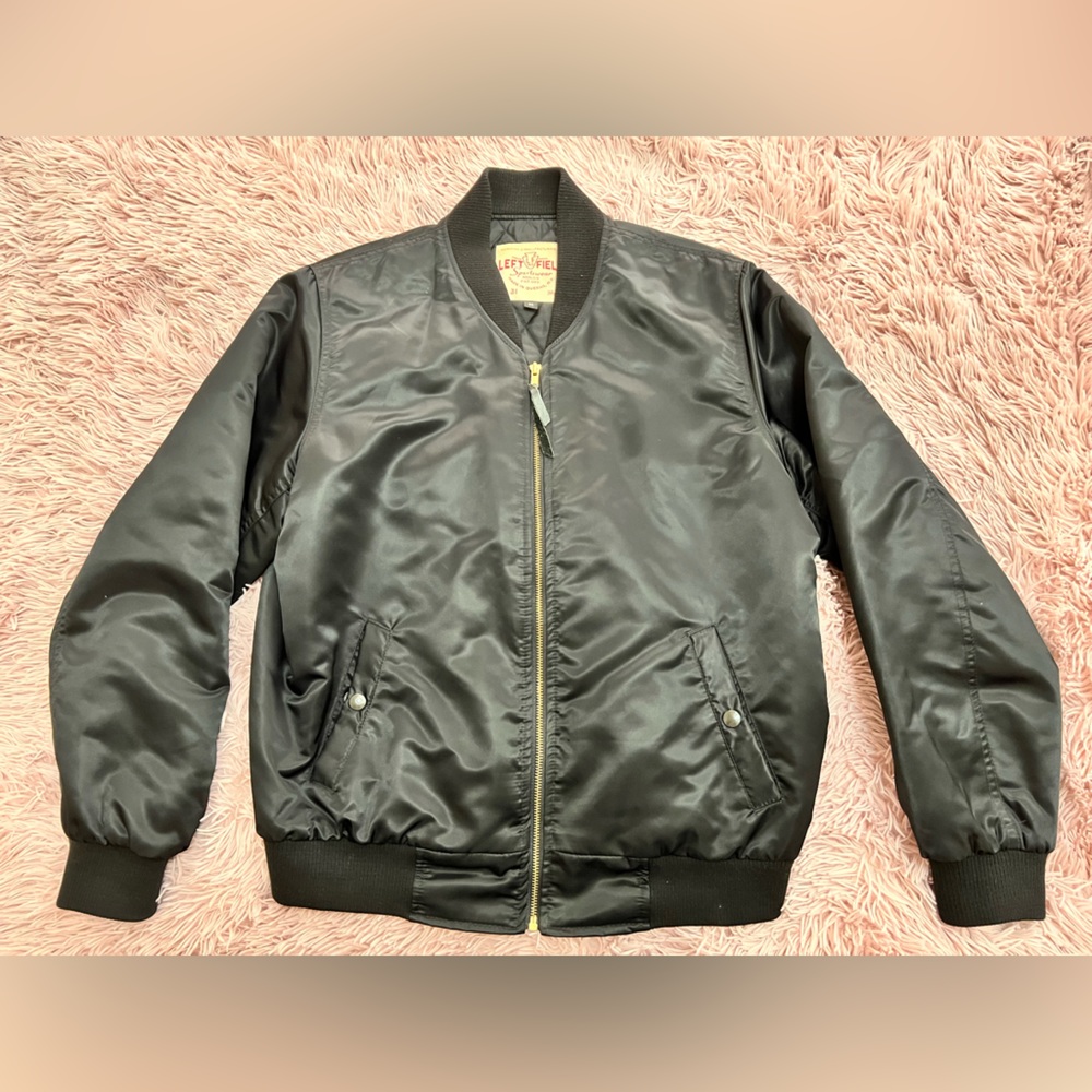 Black Left Field Nylon Jacket